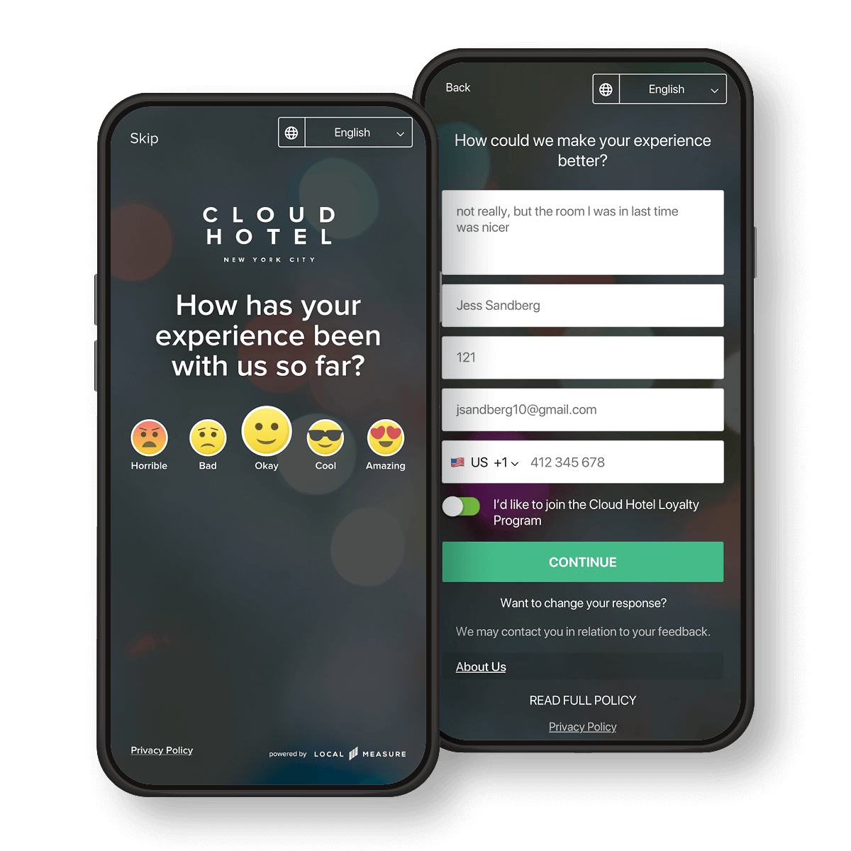 Local Measure Pulse real-time customer feedback software 